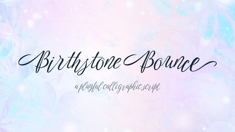 Birthstone Bounce Font preview