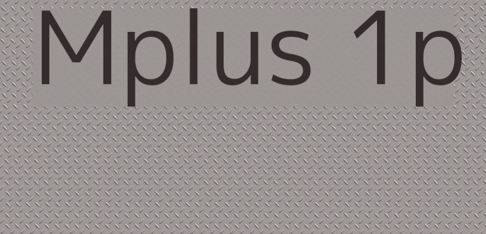 M PLUS 1 Thin Font preview