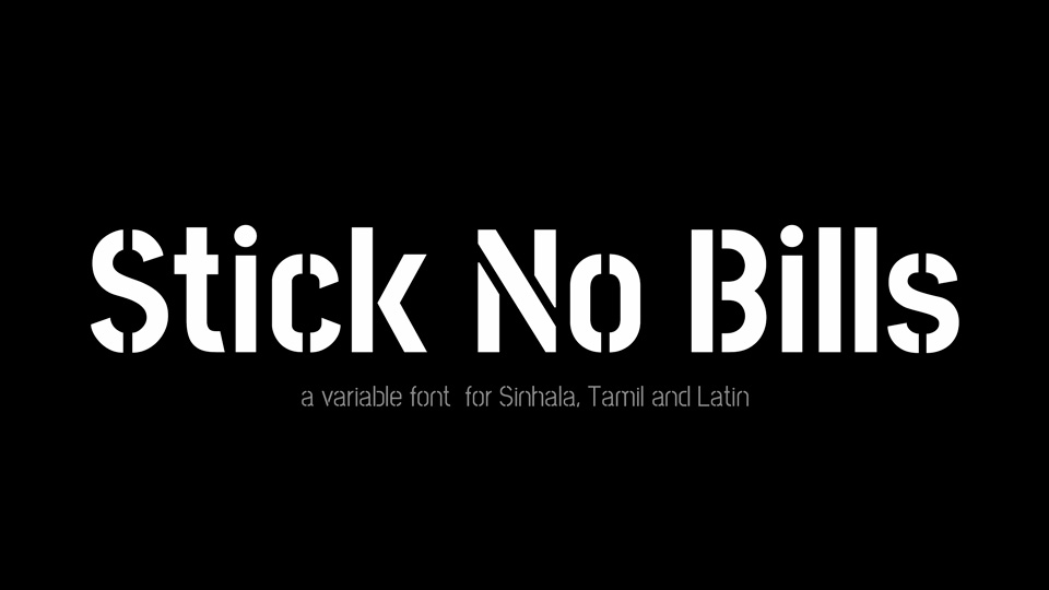 Stick No Bills Extra Light Font preview