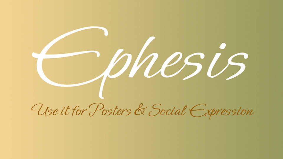 Ephesis Font preview