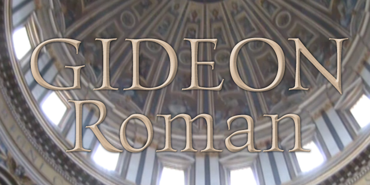 Gideon Roman Regular Font preview