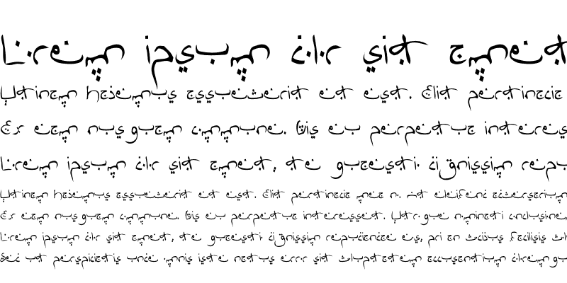 Arabdream Regular Font preview
