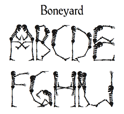 Boneyard Font preview