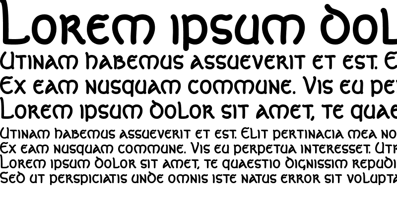 Celtic Lion AOE Italic Font preview