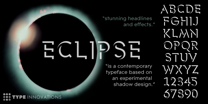 Eclipse Regular Font preview