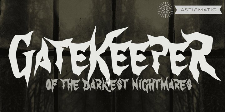 Gate Keeper AOE Font preview