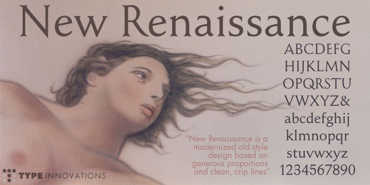 New Renaissance Regular Font preview