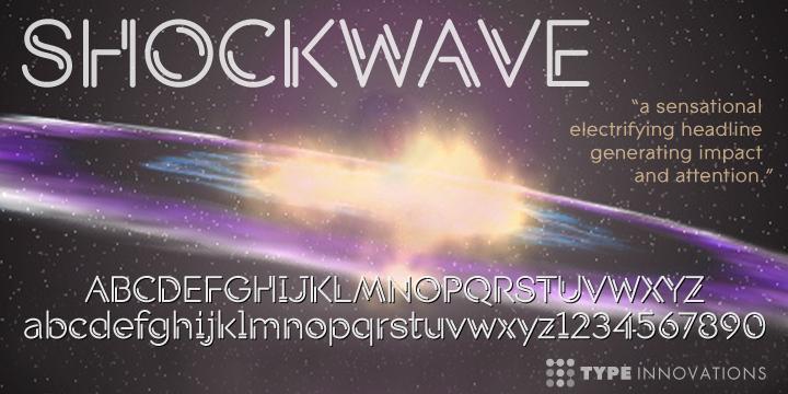 Shockwave Regular Font preview