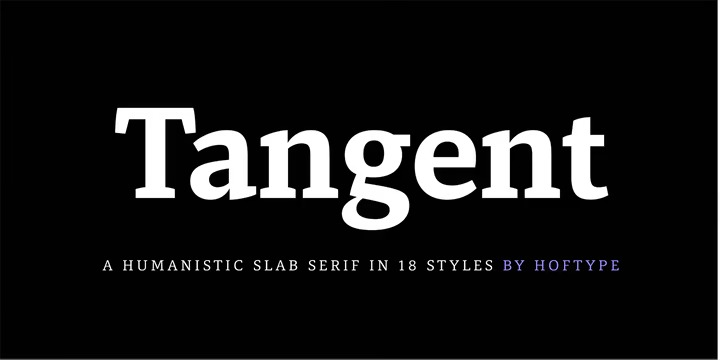 Tangient Serif Regular Font preview