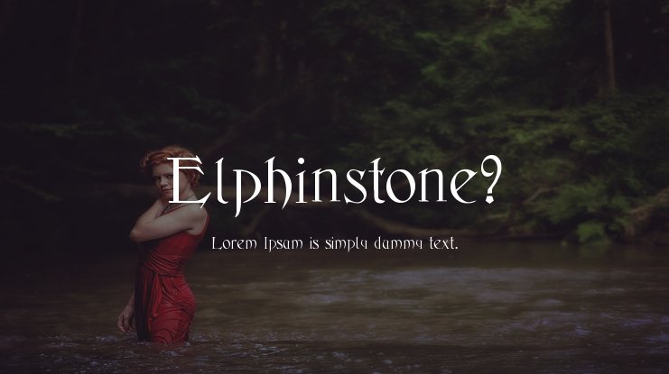 Elphinstone Font preview