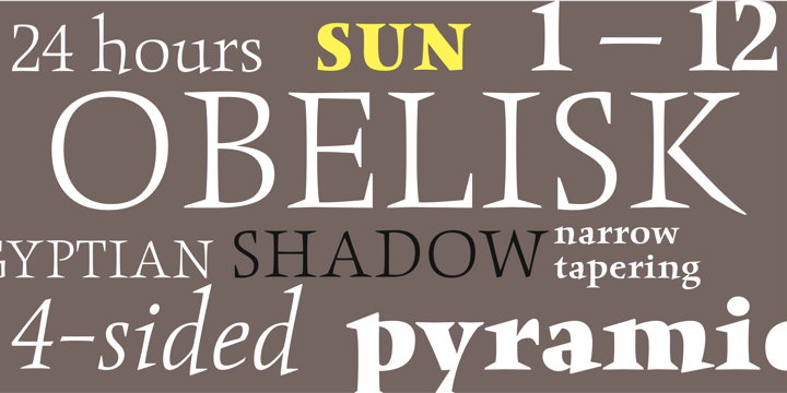 Obelisk ITC Light Italic Font preview