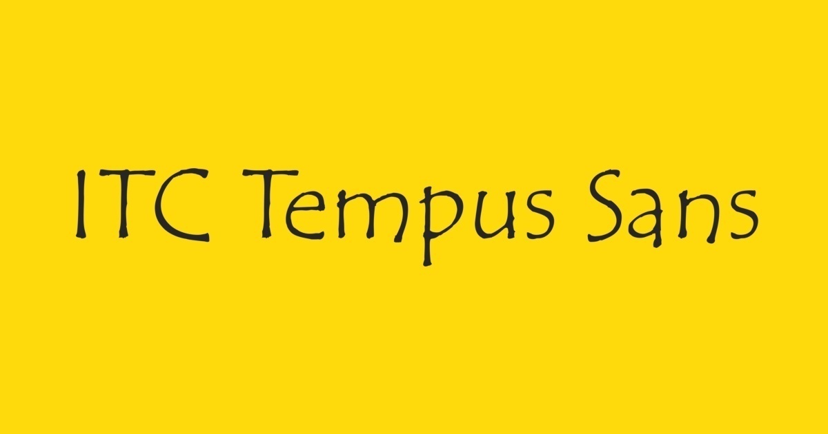 Tempus ITC Regular Font preview