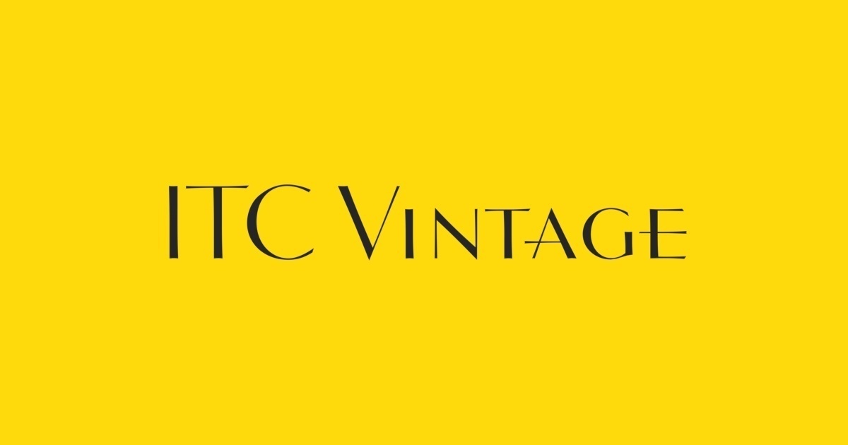 Vintage ITC Regular Font preview