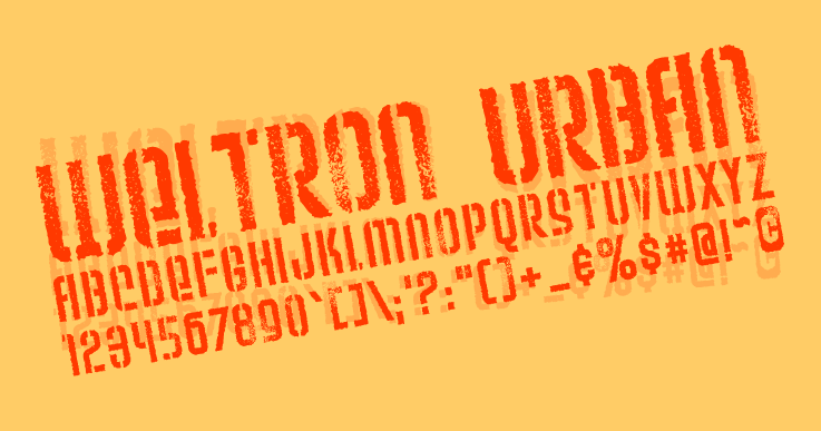 Weltron Urban Font preview