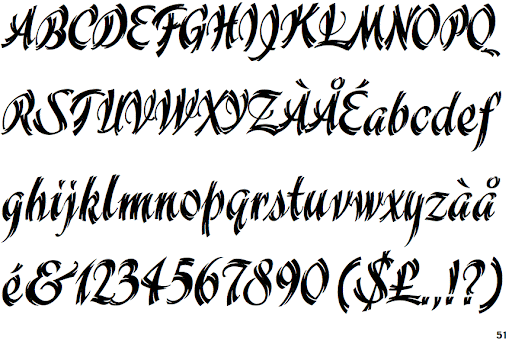 Wisteria ITC Font preview
