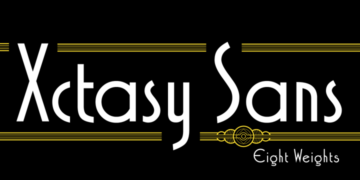 Xctasy Sans Light Font preview