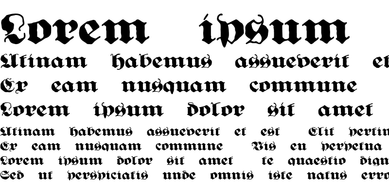 Ghost Gothic Regular Font preview