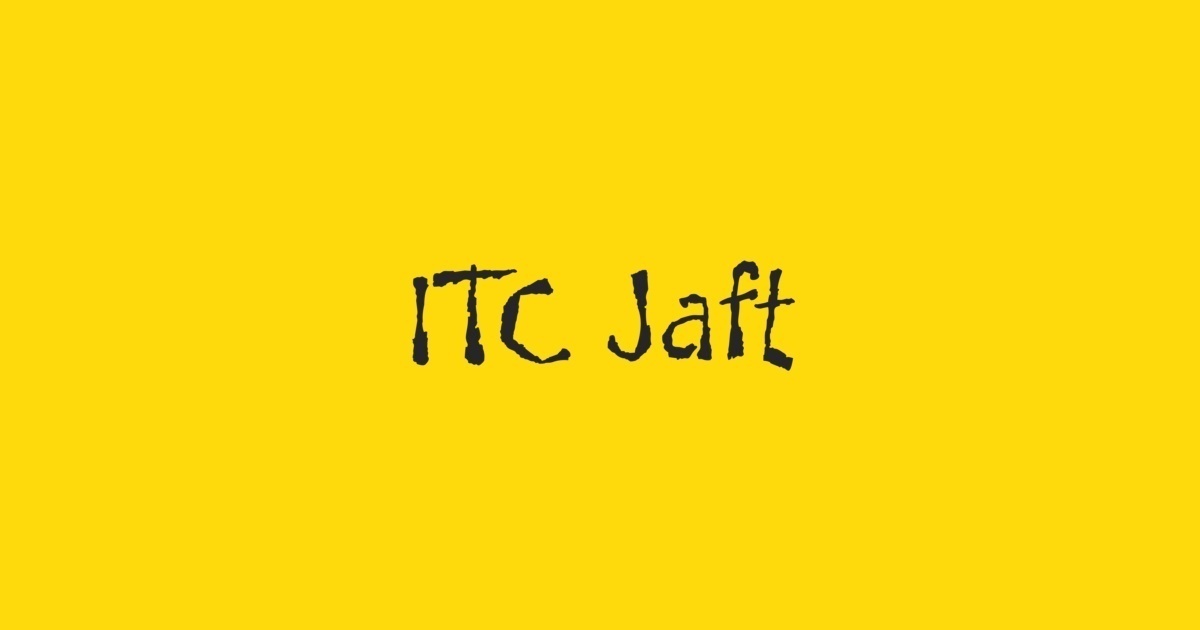 Jaft ITC Font preview
