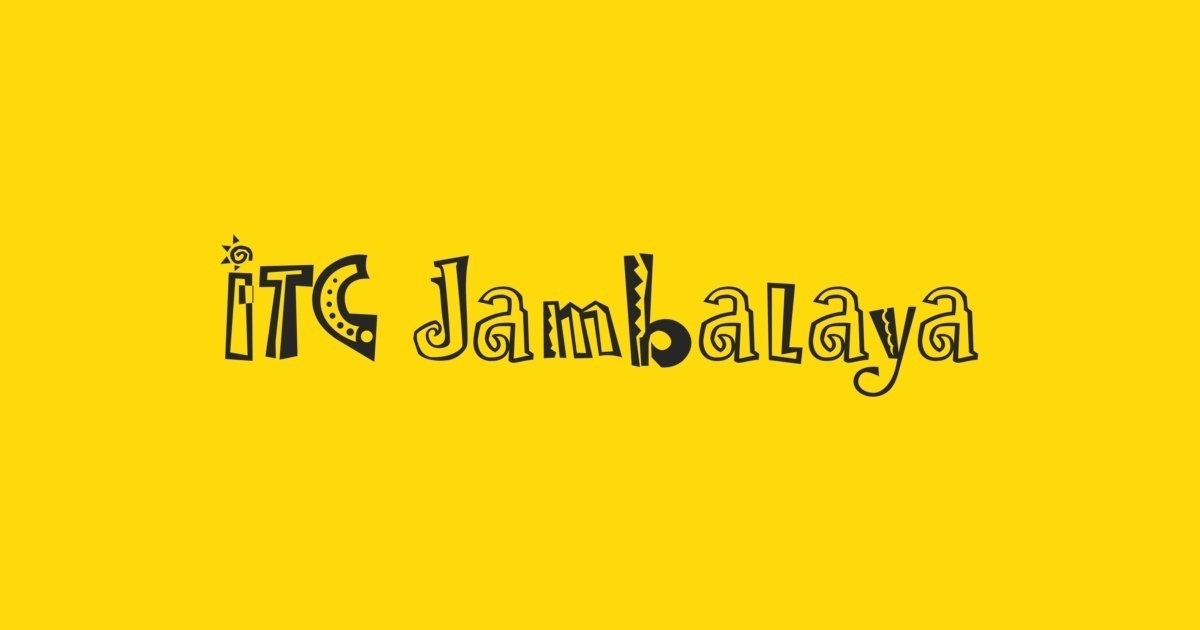 Jambalaya ITC Font preview