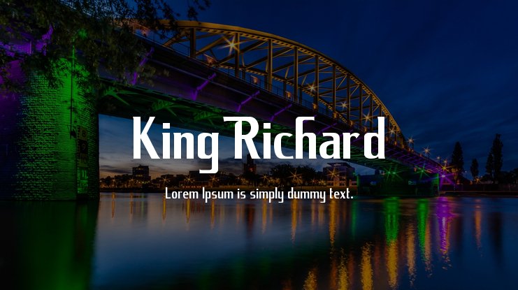 King Richard Regular Font preview