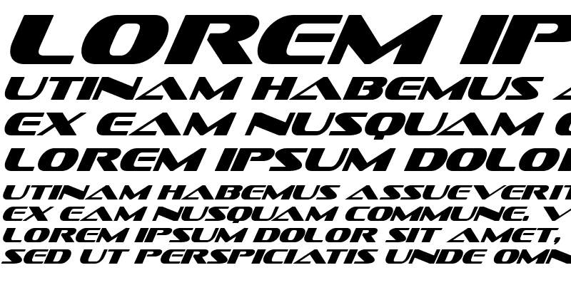 Sofachrome Italic Font preview