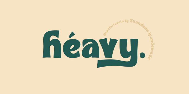 Heavy Heap Font preview