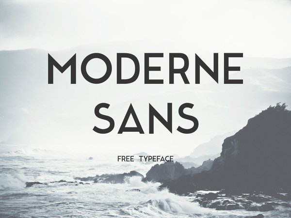 Moderne Font preview