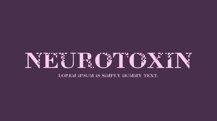 Neurotoxin Font preview