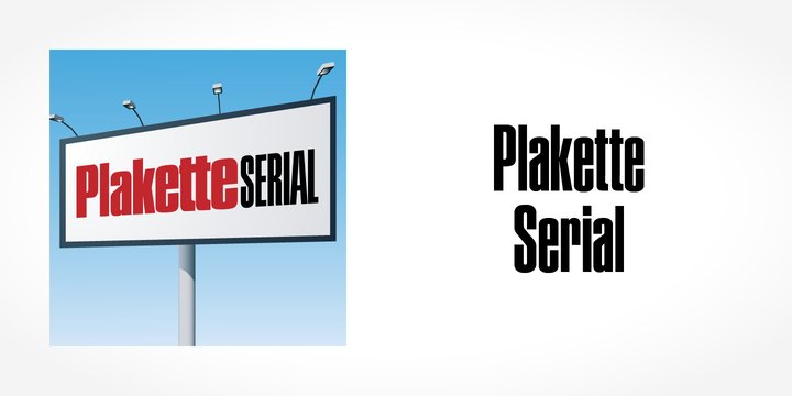 Plakette Serial Extra Bold Font preview
