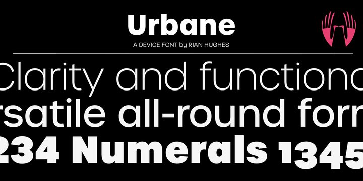 Urbane Heavy Italic Font preview