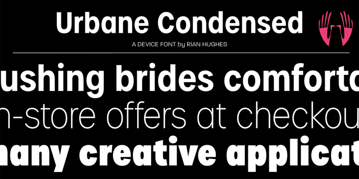 Urbane Condensed Bold Font preview