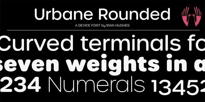 Urbane Rounded Medium Font preview