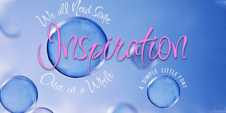 Inspiration Font preview