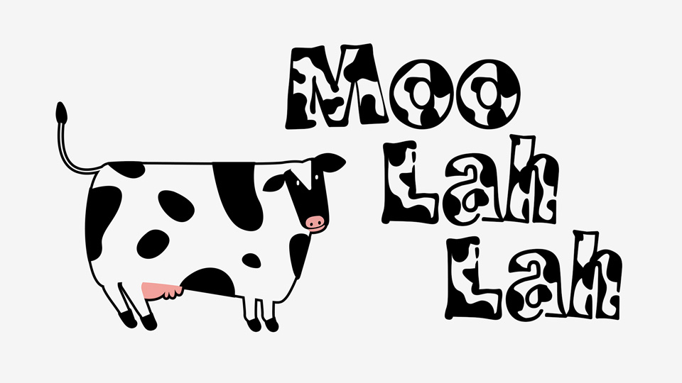 Moo Lah Lah Font preview