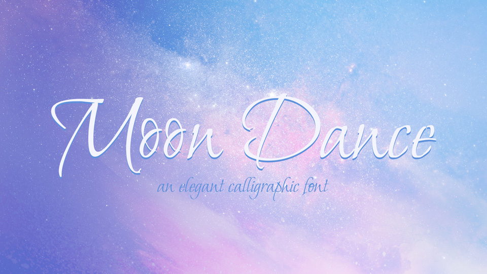 Moon Dance Regular Font preview