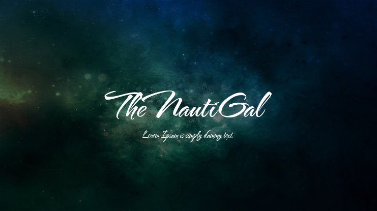 The Nautigal Font preview