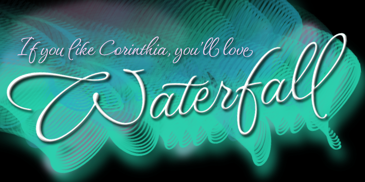 Waterfall Font preview