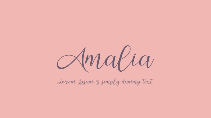 Amalia Light Font preview