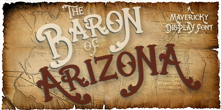 Baron Of Arizona Zombie Font preview