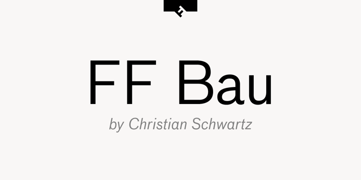 FF Bau Pro Super Font preview