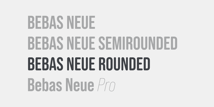 Bebas Neue Rounded Regular Font preview