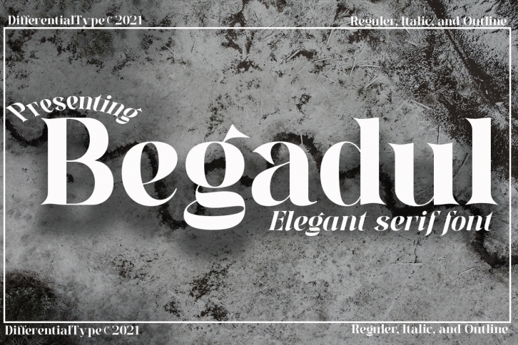 Begadul Font preview