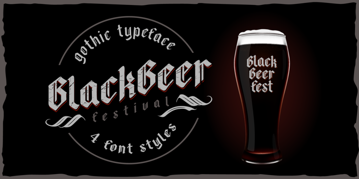 Black Beer Font preview