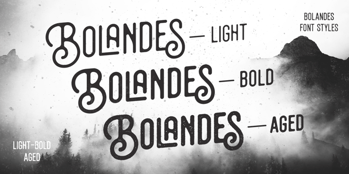 Bolandes Light Font preview
