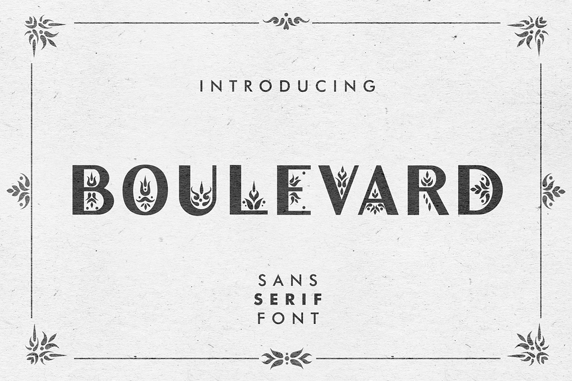 Boullevard Font preview