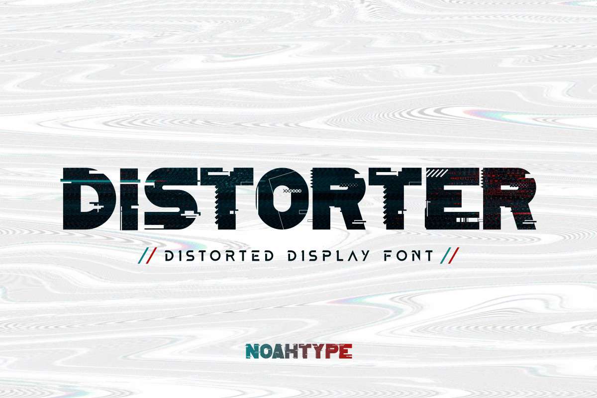 Distorter Font preview