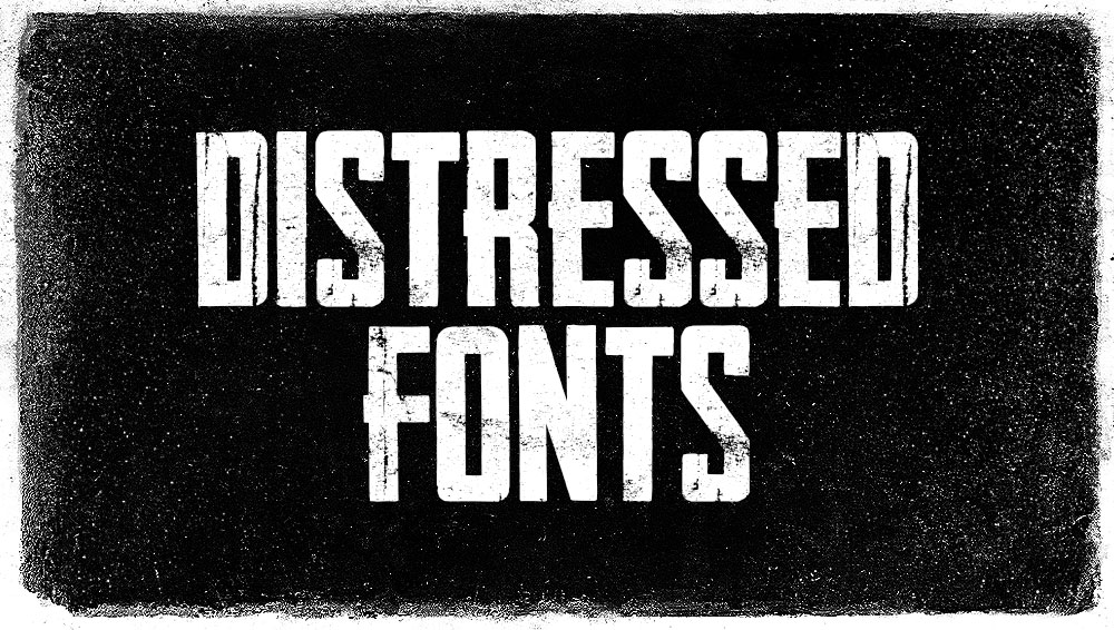 Distressed Font preview