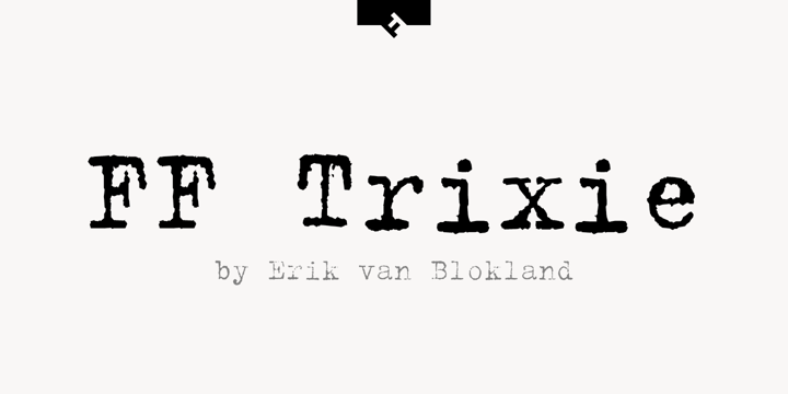 FF Trixie Font preview