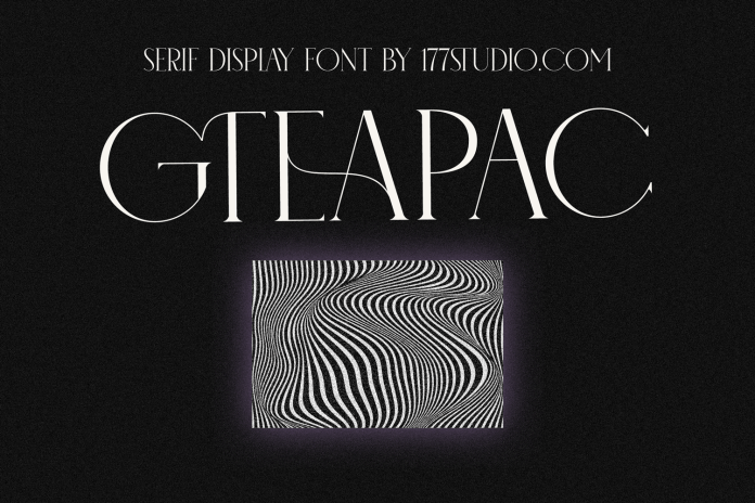 Gteapac Font preview