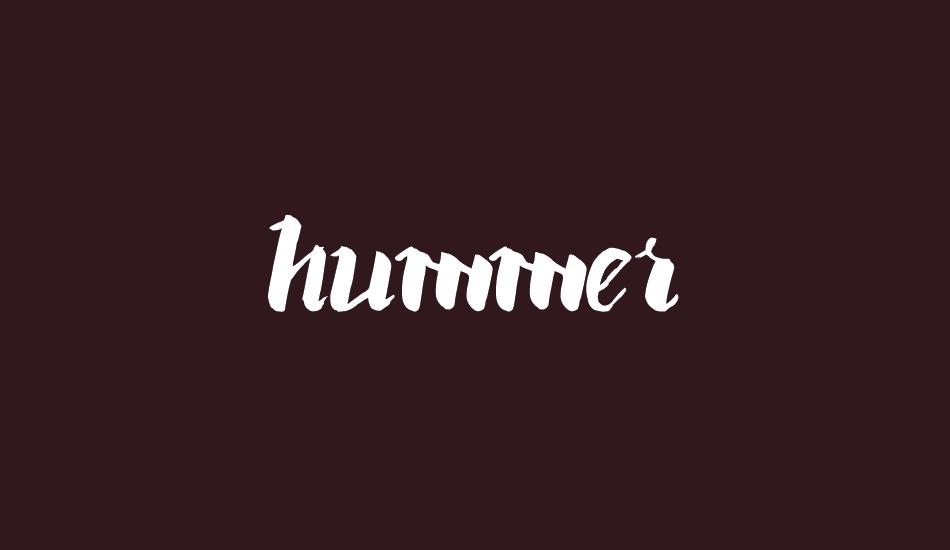 Hummer Font preview